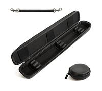 Venmark étui pour baguette de chef d'orchestre - Support noir avec sangle de transport - Inserts ajustables - Complet avec étui de rangement pour petits accessoires