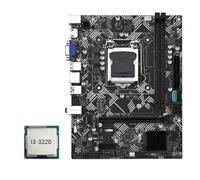 VENOAL Carte mère B75M + CPU I3-3220 LGA 1155 USB 3.0 SATA 3.0 Support jusqu'à 16 Go DDR3 1600 MHz RAM Slots