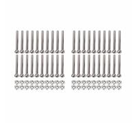 VENOAL M2 X 20 Mm à Six Pans Creux Vis à TêTe MoletéE Boulons éCrous Ensemble 40 PièCes