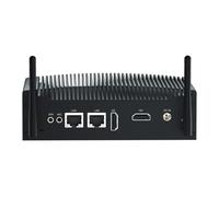 VENOEN Mini PC Fanless i5 PC Industriel Core i5 8250U/8350U WIN11 Pro, 16GB RAM 512GB SSD, 2X HD 4k Output, 2X RS232 COM, WiFi, 2X Gigabit Ethernet, Industrial PC pour Office/Billboard