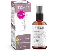 VENOIL Spray Huile Massage 100 ml à l’Arnica et Centella Asiatica Huile de Massage Naturelle pour Jambes Lourdes, Gonflées et Fatiguées Effet Rafraîchissant et Défatigant