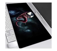Venom 900x400mm Tapis de Souris XXL Multifonction Gaming Mousepad XXL Grand sous Main, Anime Souris 3mm Bureau Anti-Glissant Surface Texturée pour Ordinateur, F