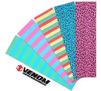 Venom Grip de skateboard professionnel Motif léopard Rose fluo 22,9 x 83,8 cm