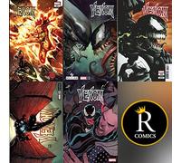 Venom King In Black Variant Comic Set #31-35 W/ Rated Comics Backer
