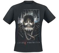 Venom (Marvel) Lethal Protector Homme T-Shirt Manches Courtes Noir, Regular/Coupe Standard