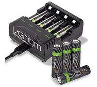 Venom Piles rechargeables avec station de chargement - Comprend 4 piles AA 2100 mAh et 4 piles AAA 800 mAh rechargeables