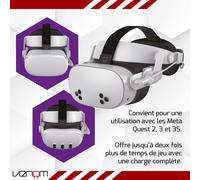 Venom Sangle de casque avec batterie externe