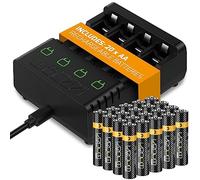 Venom Station de Chargement de Batterie Rechargeable + 20 Piles AA 1000 mAh Rechargeables