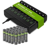 Venom Station de Chargement de Batterie Rechargeable + 24 Piles AAA 800 mAh