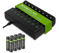 Venom Station de Chargement de Batterie Rechargeable + 8 Piles AAA 800 mAh