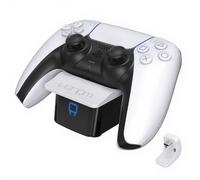 Venom Station d'accueil pour manette PS5 VS5000 – Charge rapide USB – Design esthétique – Blanc