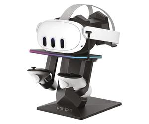 Venom Support de charge RGB pour Meta Quest 3S/3/2/Pro | Chargeur USB-C et présentoir LED 7 couleurs