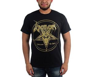 Venom - T-Shirt pour Adulte avec Inscription « Welcome to Hell », Noir, L