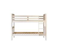Venprodin Lit superposé en Bois Massif de pin 156 x 205 x 100 cm, Blanc