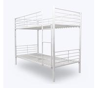 Venprodin Lit superposé métallique Blanc de 90 x 190 cm