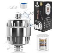 Venprodium Filtre de douche à 36 Étapes avec Vitamine C, Filtre Douche Anti Calcaire avec 2 Cartouches Remplaçables, Adoucisseur d'eau Douche pour Éliminer le Chlore et le Fluorure, Améliorer la Peau
