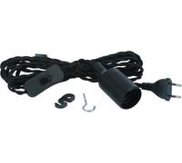 Venso Douille E27 HELIX avec Câble Textile de 4 m - Noir