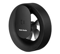 Vent-Axia Svara Ventilateur de salle de bain avec capteur de lumière et d'humidité 100-125 mm (contrôlé par application) - Noir