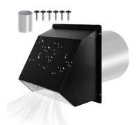Vent Dryer Metal, Cover Vent Covers, AC Replacement Vents for Garage Laundry Roof Foundation Wall Door Bedroom House Use, Galvanized Steel Construction, 6 Pouce/8 Pouce Sizes, 1460g-1900g