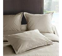 Vent du sud Manoir Taie de Traversin Unie en Coton Percale Lin 190 x 43 cm