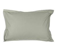 VENT DU SUD - Taie d'Oreiller percale de coton 80 fils - 50 x 70 cm - couleur Gris cendre Gris G