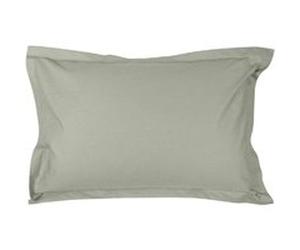 VENT DU SUD - Taie d'Oreiller percale de coton 80 fils - 50 x 70 cm - couleur Gris cendre Gris G