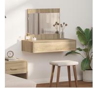 (VENT-FLASH)Coiffeuse Desgin Murale - VIDAXL - Meuble de chambre - Chêne de Sonoma 83x40x70 cm @312@