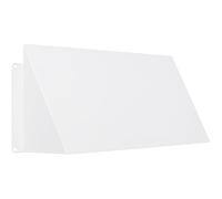 Vent Systems 10 x 5 Pouces Blanc Acier Galvanisé Déflecteur de Ventilation - Déflecteur de Ventilation pour Sèche-Linge Mural et Climatisation - Protection d’Évacuation Extérieure pour Camping-Car