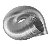 Vent Systems Ø125 mm - 3 m / Ø16-33 ft Tuyau en aluminium flexible rond - Tube de conduit d’air robuste pour chauffage, refroidissement, système CVC, climatisation, évacuation de sèche-linge