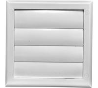 Vent Systems 125 mm Couvre-ouvrant d’aération d’extraction - Blanc - Bouche d’aération pour sèche-linge - Couvre-ouvrant d’aération pour conduit d’extraction de sèche-linge avec prises d’air