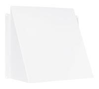 Vent Systems 200 x 200 mm / 8" x 8" Pouces Couvercle de Ventilation - Déflecteur de Ventilation en Acier Galvanisé/Couvercle de Ventilation de Sèche-Linge - Capot de Ventilation Rectangulaire Blanc