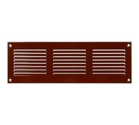 Vent Systems 30 x 10 cm - Marron - Grille de retour d'air en métal avec écran de protection antiparasitaire intégré