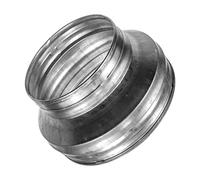 Vent Systems Adaptateur réducteur de conduit de 200 mm à 150 mm pour système CVC, systèmes de ventilation, échappements et tentes de culture (acier galvanisé, 200 à 150 mm)