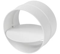 Vent Systems Amortisseur de refoulement de 100 mm avec clapet anti-retour - Insert de conduit d'air unidirectionnel en plastique ABS léger pour CVC et amélioration de la maison - Déflecteur