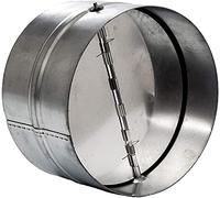 Vent Systems Amortisseur d'extraction de 160 mm pour canal droit ou flexible. Ventilateur d'extraction pour salle de bain, hotte de cuisine et autres clapets anti-retour pour sèche-linge. Amortisseur