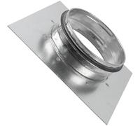 Vent Systems Bride de connecteur de conduit de 10,2 cm avec joint d'étanchéité en caoutchouc EDPM - Adaptateur d'aération de sèche-linge et plaque de montage - Idéal pour les connexions de conduits