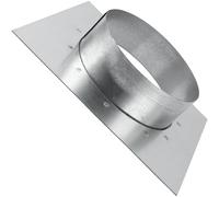 Vent Systems Bride de connecteur de conduit de 10,2 cm avec plaque murale carrée - Adaptateur d'aération de sèche-linge et plaque de montage - Idéal pour les connexions de conduits CVC sans couture,