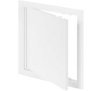 Vent Systems Cache-trou mural en plastique blanc de 20,3 x 25,4 cm - Panneau d'accès de plomberie pour cloison sèche - Porte de vide sanitaire - Panneau d'accès au plafond - Couvercle de panneau