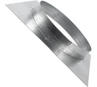 Vent Systems Connecteur de conduit de 10,2 cm avec bride à spigot carré et plaque murale - Adaptateur pour évent de sécheuse et plaque de montage - Idéal pour les connexions de conduits CVC sans
