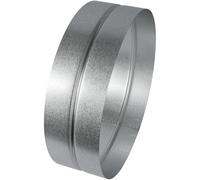 Vent Systems Connecteur de conduit en acier galvanisé de 30,5 cm - Extension de conduit de ventilation ronde - Coupleur d'aération en métal - Raccord de tuyau en métal - Connecteur de tuyau de