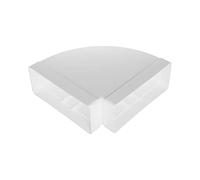 Vent Systems Coude de tuyau rectangulaire horizontal de 220 x 90 mm pour le raccordement des tuyaux. Angle : 90°. Système de ventilation, chauffage, refroidissement.