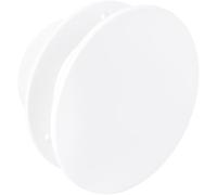 Vent Systems Diffuseur d'air circulaire de 10,2 cm - Couvercle d'aération réglable en plastique blanc avec bride encastrée - Registre CVC durable et facile à installer pour plafond, mur, alimentation