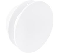 Vent Systems Diffuseur d'air circulaire de 12,7 cm - Couvercle d'aération réglable en plastique blanc avec bride encastrée - Registre CVC durable et facile à installer pour plafond, mur, alimentation