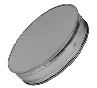 Vent Systems Embout de conduit en acier galvanisé de 30,5 cm - Bouchon d'aération de sèche-linge - Bouchon rond en métal - Raccord de conduit en métal - Capuchon en T réutilisable