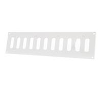 Vent Systems Grille d'aération de 400 x 100 mm / 15,7 x 10,2 pouces - Grille de ventilation métallique blanche réglable - Ventilation d'alimentation en air - Grille métallique - Couvertures/Grilles