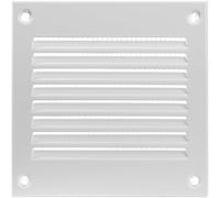 Vent Systems Grille d'aération en métal blanc de 10 x 10 cm avec écran de protection antiparasitaire intégré pour grille d'aération de climatisation pour amélioration de la maison 100 x 100 mm