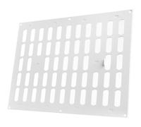 Vent Systems Grille d'aération en métal blanc résistant aux rayures de 40,6 x 30,5 cm - Registre de ventilation réglable avec entrée d'air ouverte/fermée - Grille de plafond chauffage/refroidissement