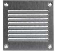 Vent Systems Grille d'aération en métal galvanisé de 10 x 10 cm avec écran de protection antiparasitaire intégré pour grille d'aération de climatisation pour amélioration de la maison 100 x 100 mm