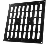 Vent Systems Grille d'aération en métal réglable de 30,5 x 30,5 cm (dimensions extérieures) - Noir - Ouverture/fermeture - Grille d'aération murale pour chauffage/refroidissement pour maison, garage