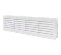 Vent Systems Grille d'aération pour porte de 460 x 140 mm - Deux côtés - Grille d'aération intérieure - Salle de bain, armoire, garage à travers la porte - Couleur : blanc